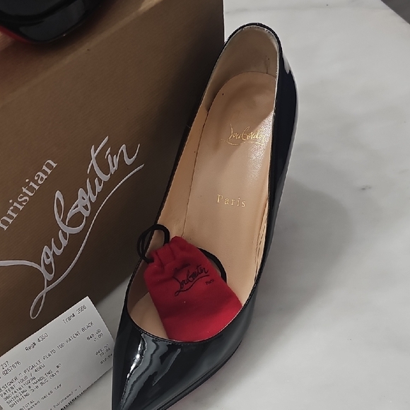 Christian Louboutin Black and Red Women's Shoes - Picture 2 of 8